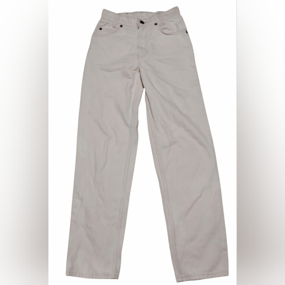 Levi's 550 Relaxed Fit White Jeans Size 26x30 Vintage 1994 Distressed Jeans.